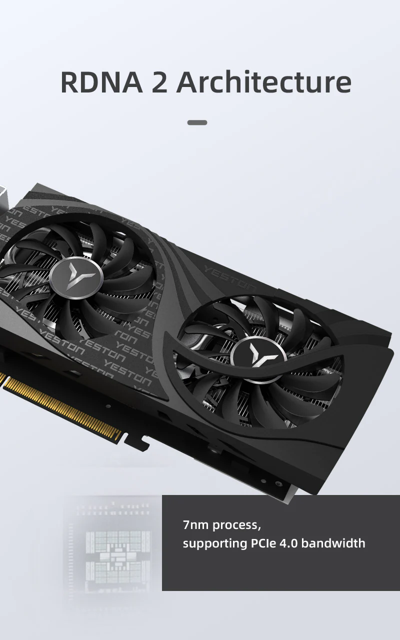 （Only available in the United States）Yeston Radeon RX 6650 XT 8G GDDR6 128bit 7nm Desktop computer PC Video Graphics Card - Image 5