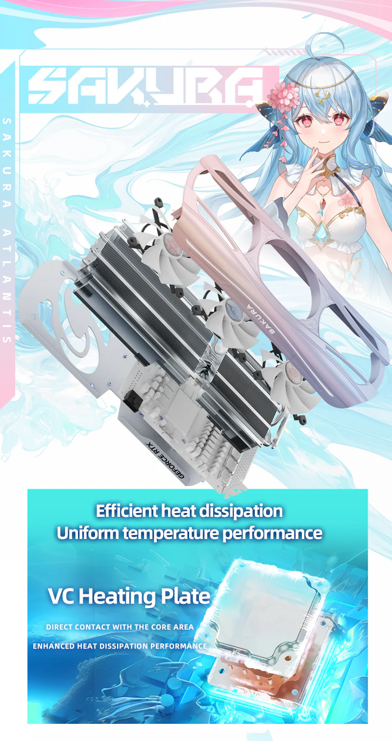 (Promotion-Some areas have no inventory)Yeston Sakura Atlantis Nvidia GeForce RTX 5080 Graphics Card GDDR7 16G 256bit Gaming GPU - Image 12