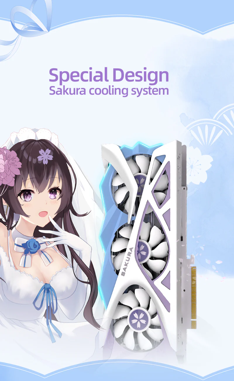 (Promotion-Only the US has inventory)Yeston Sakura Nvidia GeForce RTX 4060Ti 16G GDDR6 128bit GDDR6 Gaming GPU Graphics Card - Image 7