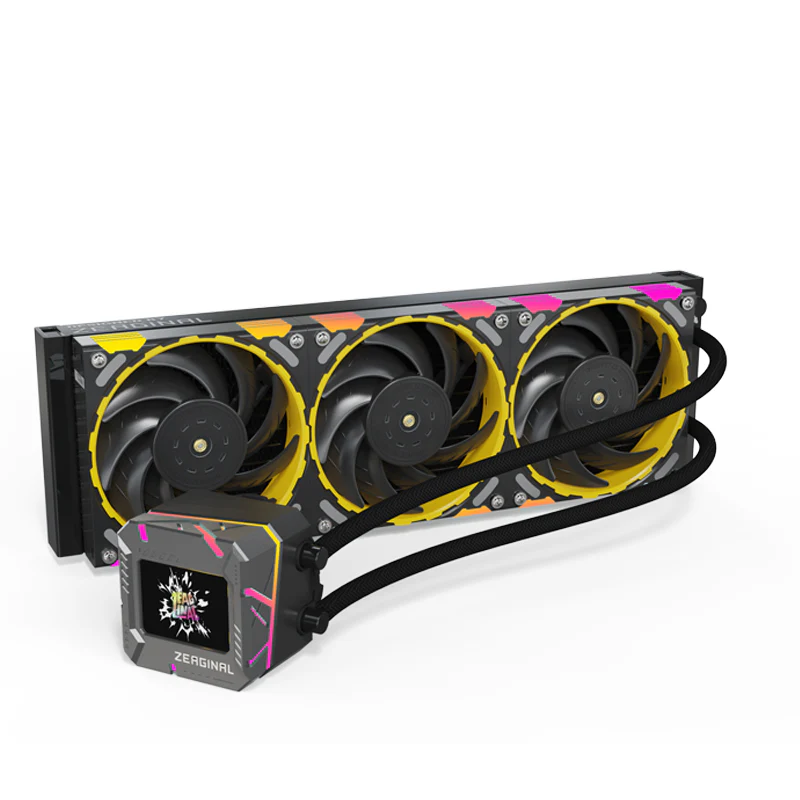 Yeston*Zeaginal ZC-ZEUS XT 360/240 Radiator Liquid CPU Cooler LCD Screen water cooling radiator ARGB synchronous PDB bearing fan Fits Intel LGA1700/1200/115X AMD AM5/AM4/AM3 - Image 3