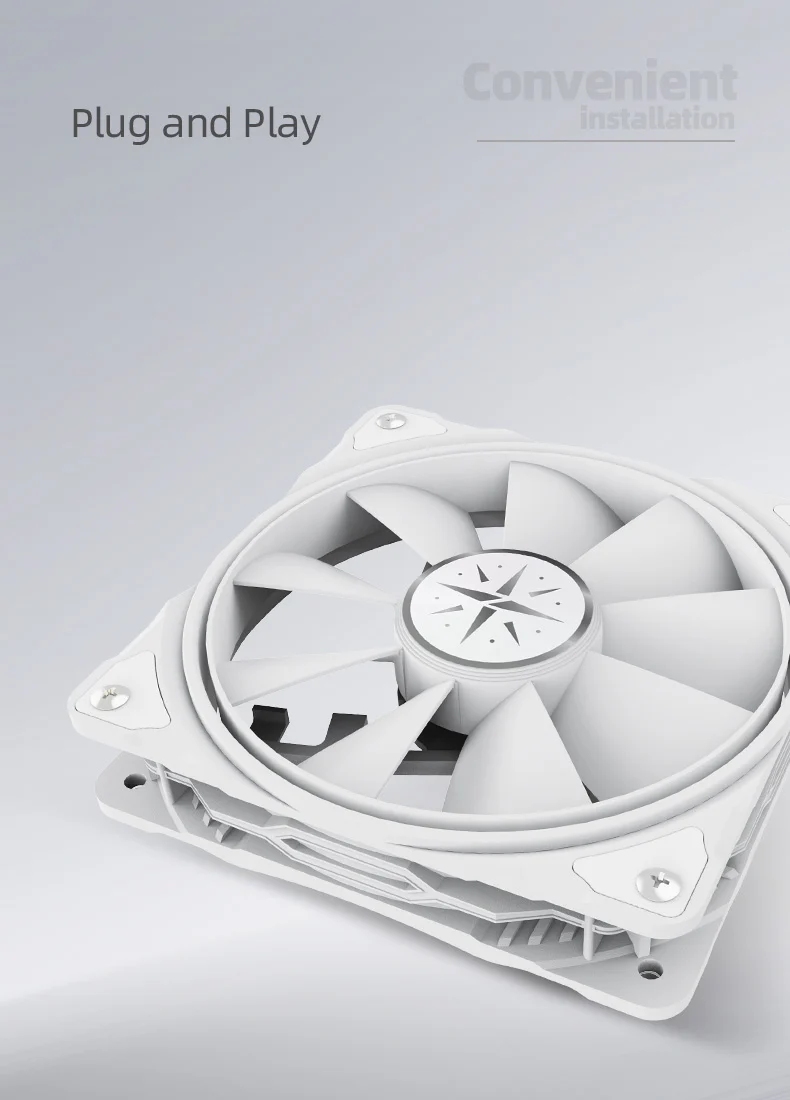(Promotion: $5 discount over $30)Zeaginal ZC-12025 ARGB Tears of the Moon God LED 120mm Case Fan,Quiet Edition High Airflow Color LED Case Fan for PC Cases, CPU Coolers,Radiators SystemComputer Case Cooling Fan - Image 7